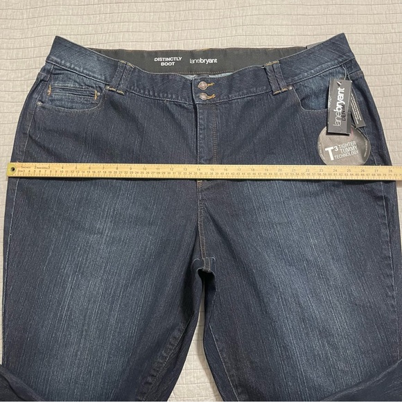 LANE BRYANT Distinctly Boot Cut Jeans Dark Wash Stretch Size 28 - Picture 6 of 11